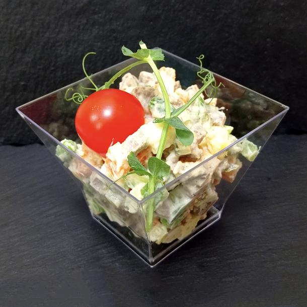 "Оливье" с домашней бужениной "Оливье" с домашней бужениной