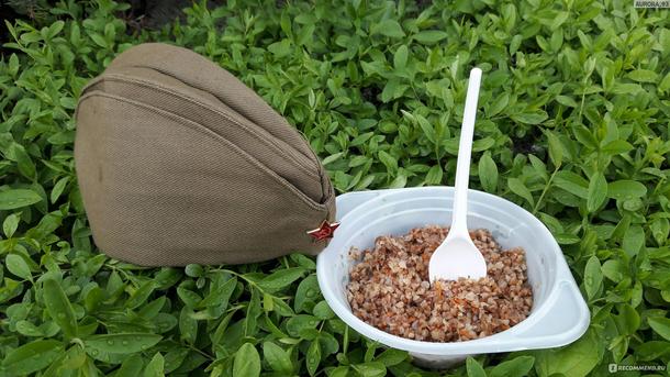 Каша гречневая с тушенкой собственного производства и овощами в термосе ВН